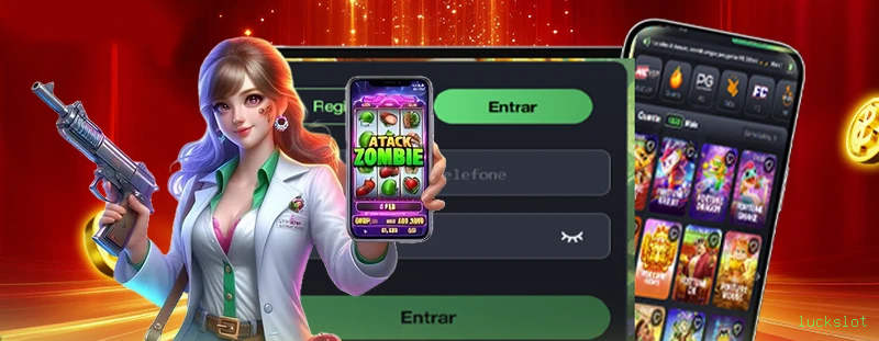 Cassino ao vivo da luckslot com dealers reais